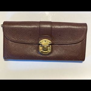 Louis Vuitton dark brown Mahina wallet